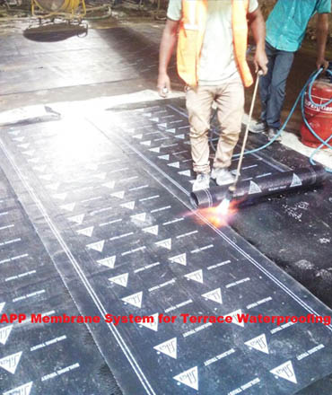 Terrace waterproofing